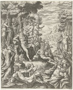 Jean-Baptiste prêchant à la foule - Hans Collaert (I)