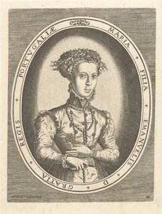 Portrait de la princesse Maria du Portugal - Hans Collaert (I)