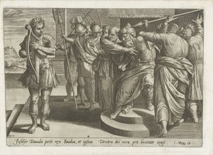 Saül tente de tuer David - Hans Collaert (I)