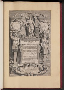 Page de titre pour Biblia Sacra Cvm Glossa Ordinaria - Hans Collaert the Younger after Sir Peter Paul Rubens