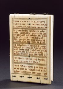 Cadran solaire à boussole de tablette, Nuremberg, 1574