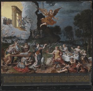 Une allégorie des vierges sages et des vierges folles - Hans Ewouts