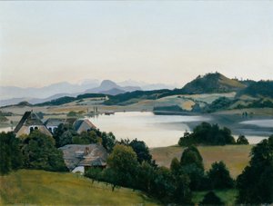Paysage de Carinthie (lac Kraiger avec Ulrichsberg) - Hans Frank
