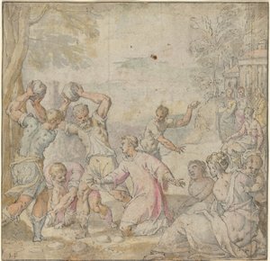 La lapidation de Saint Étienne - Hans Freyberger