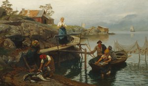 Après la pêche - Hans Gude