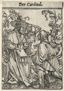 La Danse de la Mort : Le Cardinal - Hans Holbein