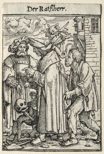 La danse macabre : Le conseiller - Hans Holbein