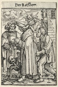 La danse macabre : Le Conseiller - Hans Holbein
