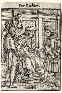 La Danse de la Mort : Le Juge - Hans Holbein