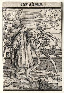 La danse de la mort : Le vieil homme - Hans Holbein