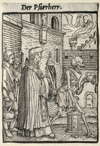 La danse macabre : Le pasteur - Hans Holbein