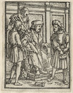La Danse macabre : Le Chanoine ou Prébendaire, Le Juge - Hans Holbein