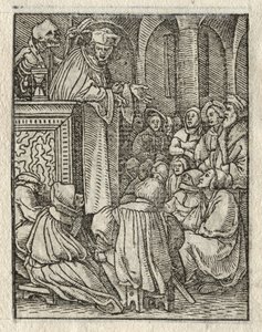 La Danse de la Mort : Le Prédicateur ; Le Prêtre - Hans Holbein