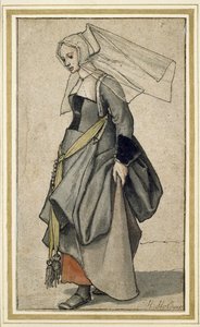 Une jeune femme anglaise, 16ème siècle - Hans Holbein der Jüngere