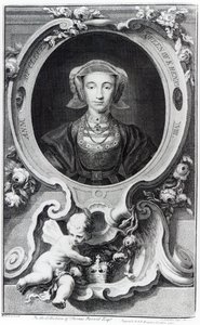 Anne de Clèves, gravée par Jacobus Houbraken, 1740 - Hans Holbein der Jüngere