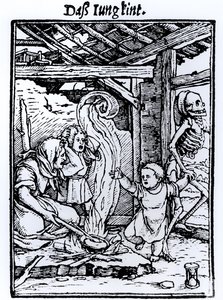 La Mort emportant un enfant, de la série 