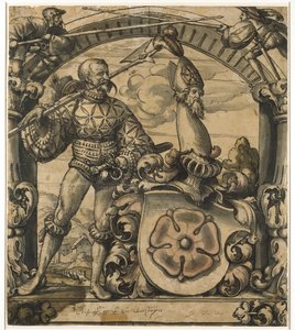 Conception pour un panneau héraldique en vitrail, 1522 - Hans Holbein der Jüngere