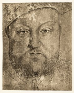 Henri VIII dessin à la craie, vers 1540, pub. 1902 - Hans Holbein der Jüngere