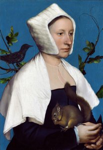 Dame avec un Écureuil et un Étourneau, vers 1526-28
