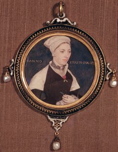 Portrait miniature de Jane Small, anciennement connue sous le nom de Mme Robert Pemberton, vers 1540