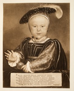 Prince Edward, plus tard roi Edward VI, c.1540, pub. 1902 - Hans Holbein der Jüngere