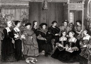La famille de Thomas More (1478-1535), chancelier d