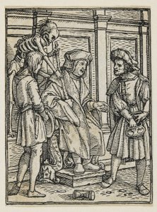 Le juge de la Danse macabre (Lyon), 1538 - Hans Holbein der Jüngere