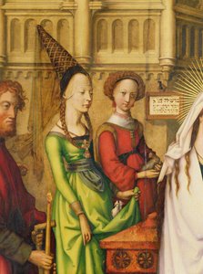 Détail de la représentation du Christ au Temple, 1500 - Hans Holbein the Elder
