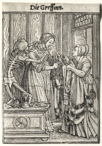 La Danse macabre : La Comtesse - Hans Holbein the Younger