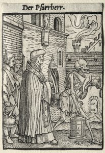 La danse macabre : Le pasteur - Hans Holbein the Younger