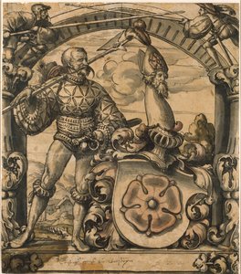 Design pour un panneau héraldique en vitrail, 1522 - Hans Holbein der Jüngere