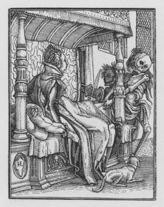 La Danse Macabre de Holbein : La Duchesse - Hans Holbein der Jüngere