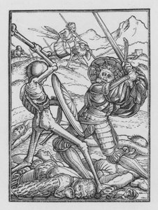 La danse macabre de Holbein : Le soldat - Hans Holbein der Jüngere