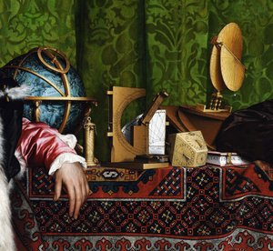Les ambassadeurs (Jean de Dinteville et Georges de Selve). Détail des instruments astronomiques de l