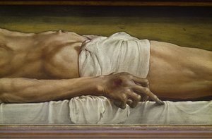 Le Corps du Christ mort (détail) - Hans Holbein der Jüngere