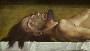 Le Corps du Christ mort (détail)