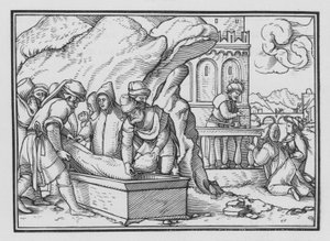 La mort de Joseph, Genèse L, 26 - Hans Holbein der Jüngere