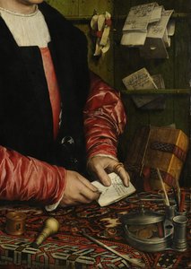 Le Marchand Georg Gisze (détail), 1532 - Hans Holbein der Jüngere