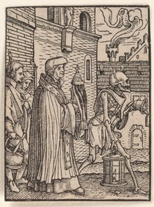 Le prêtre, tiré de « La Danse macabre » - Hans Holbein the Younger