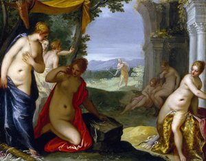 Diane et Actéon, vers 1596-1606 - Hans I or Johann Rottenhammer