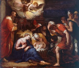 Nativité - Hans I or Johann Rottenhammer