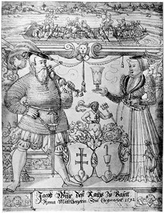 Jacob Wyx de Bâle et sa femme Anna, 1592