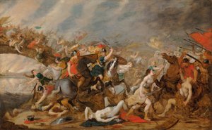 La bataille des Amazones - Hans Jordaens III