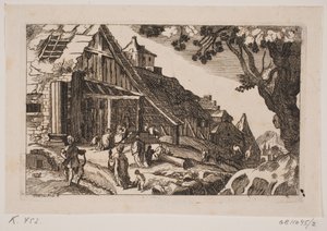 Paysage avec la Sainte Famille et les Rois Mages - Hans Jørgen Kirksteen