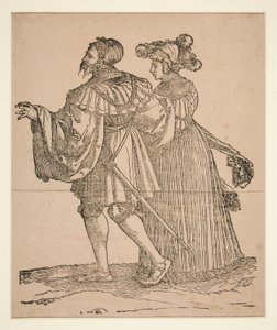 Partenaires de danse aux flambeaux