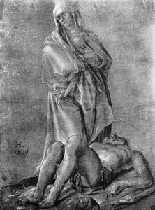 La Vierge et le Christ mort - Hans Leu The Younger