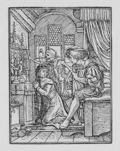 La Nonne, de La Danse de la Mort, vers 1526, publié 1538