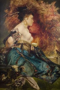 Une femme japonaise, vers 1870
