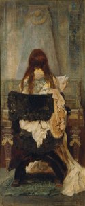 Dame au clavecin - Hans Makart