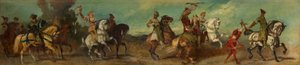 Projet pour le cortège festif de 1879 - La chasse au faucon - Hans Makart